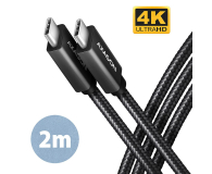 Axagon BUCM32-CM20AB, SPEED+ kabel USB-C - USB-C, 2m, USB 20Gbps - 1353478 - zdjęcie 7